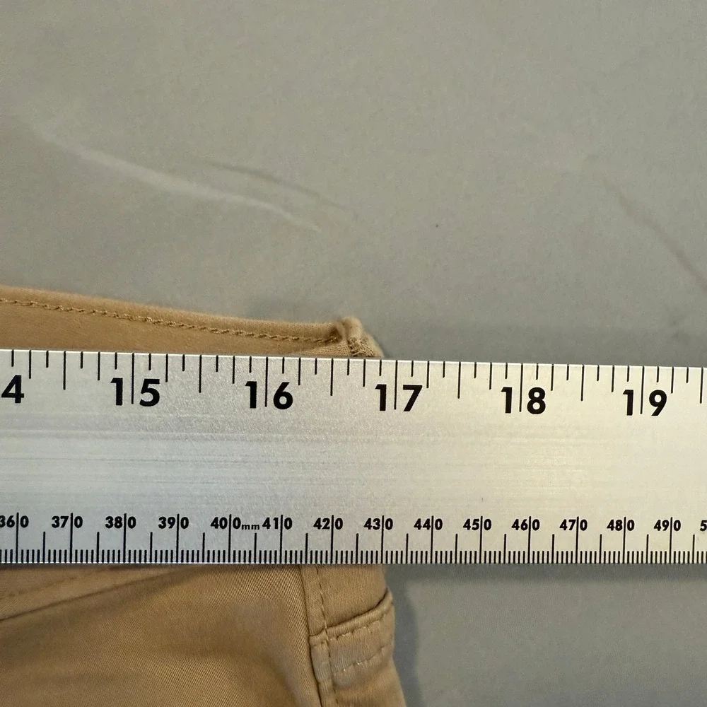 Banana Republic Traveler Slim Fit Pants Mens 33x32 Tan Khaki Chino Stretch